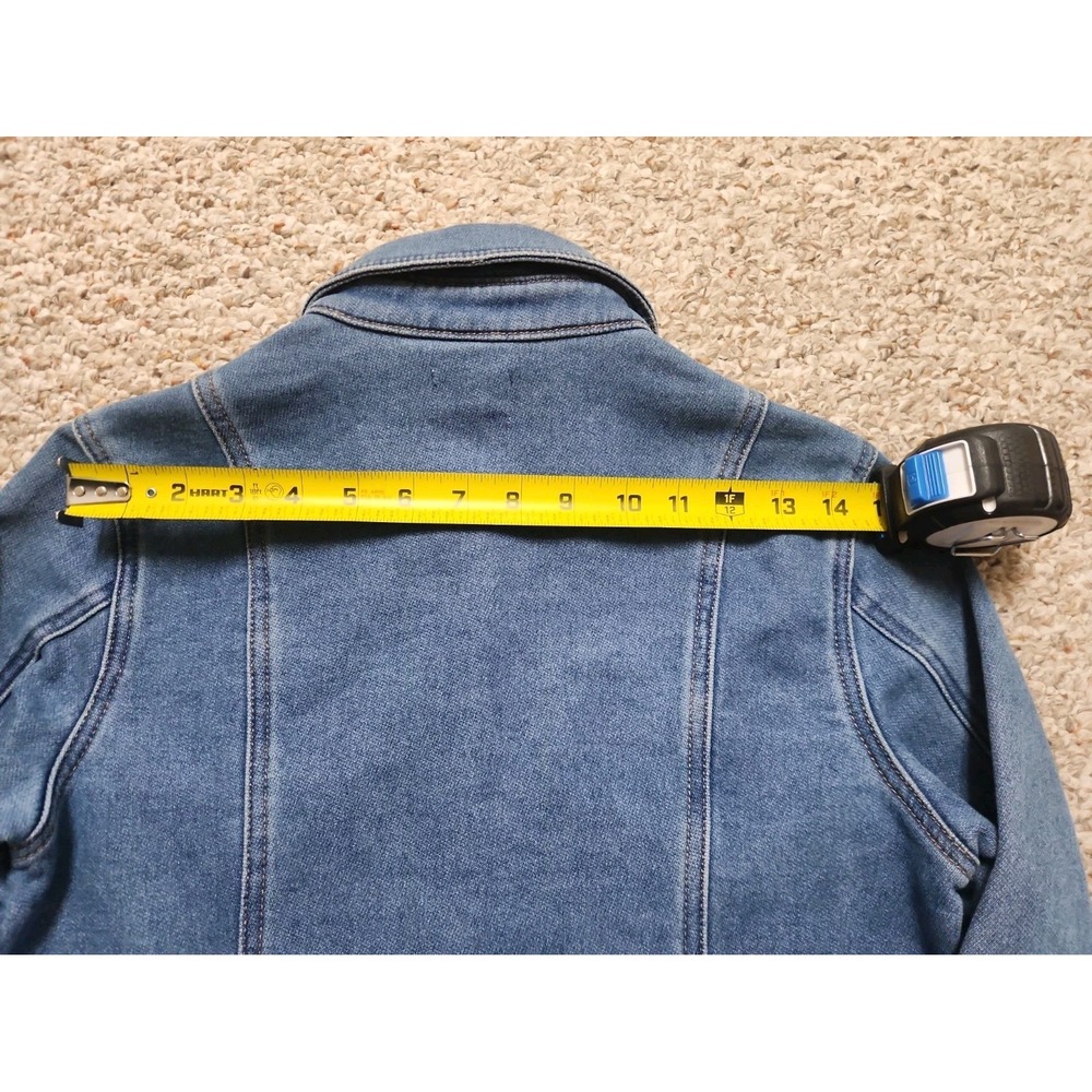 Z Supply Candice Knit Denim Dress Vintage Indigo Blue Mini Shirt Dress XS NWT - Picture 16 of 16